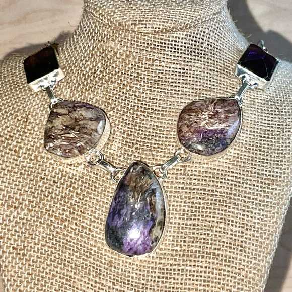 Deep Purple Charoite Necklace - Picture 11 of 11